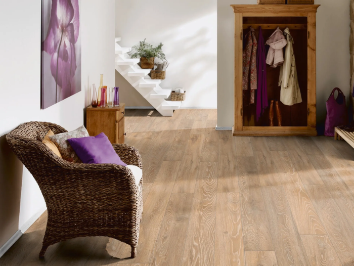 H02 OAK PASTEL BEIGE - Laminate flooring with wood effect _ Ter Hürne